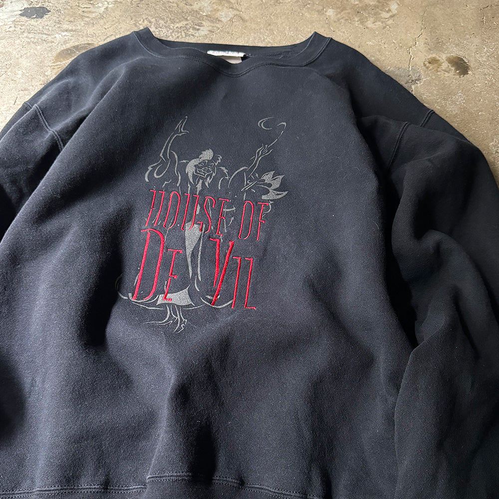 ディズニー 101匹わんちゃん クルエラ スウェット 1990年〜 USA製 ヴィンテージ