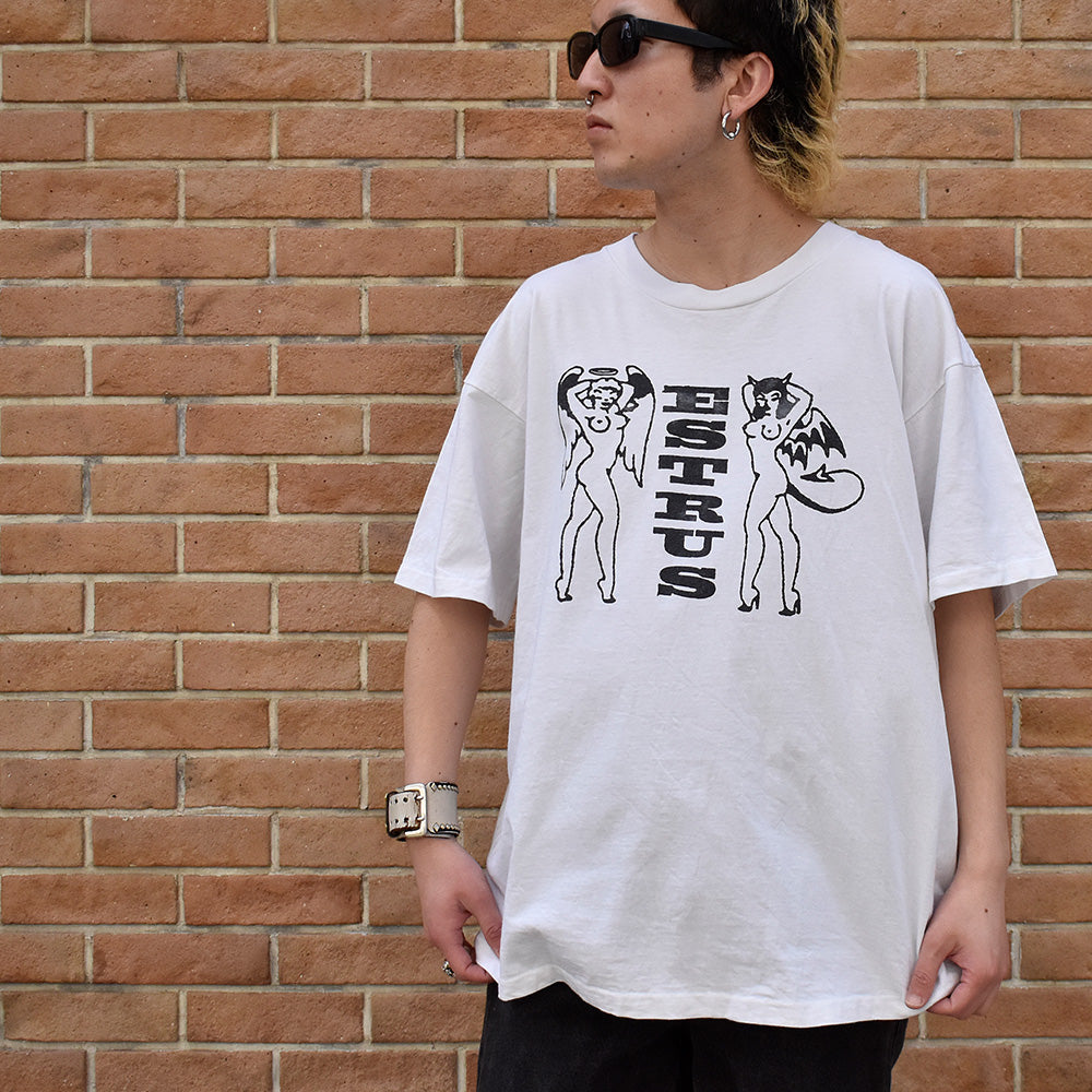 90's “Estrus Records” Tシャツ 240414H – LABORATORY®