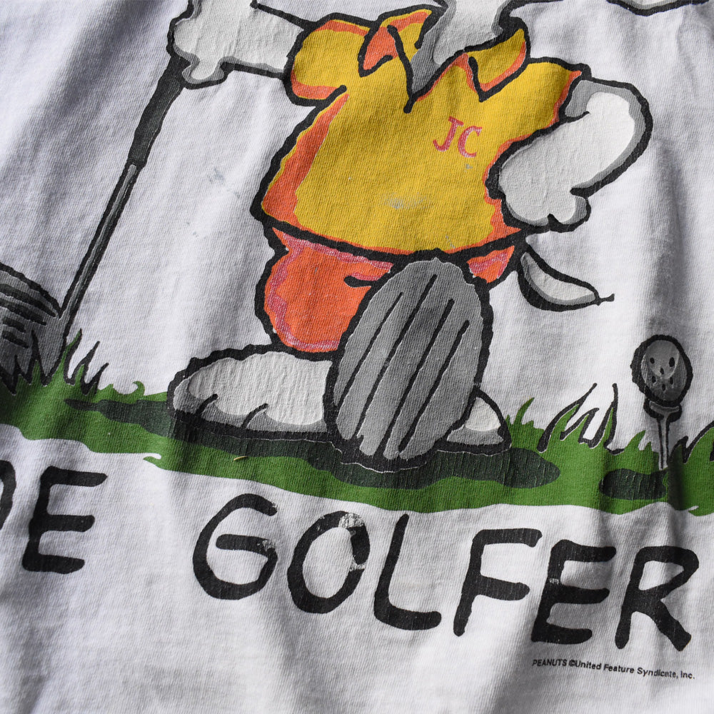 90’s “Peanuts / JOE GOLFER” スヌーピー キャラクター Tシャツ USA製 250511