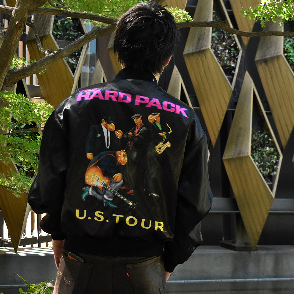 90's Joe Camel “THE HARD PACK U.S TOUR“ フルジップ サテンジャケット USA製 241008H