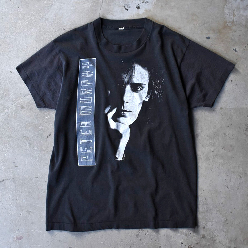 ピーター・マーフィー Love Hysteria ポートレート ツアーTシャツ 80年代 ブラック スクリーンスターズ ヴィンテージ
