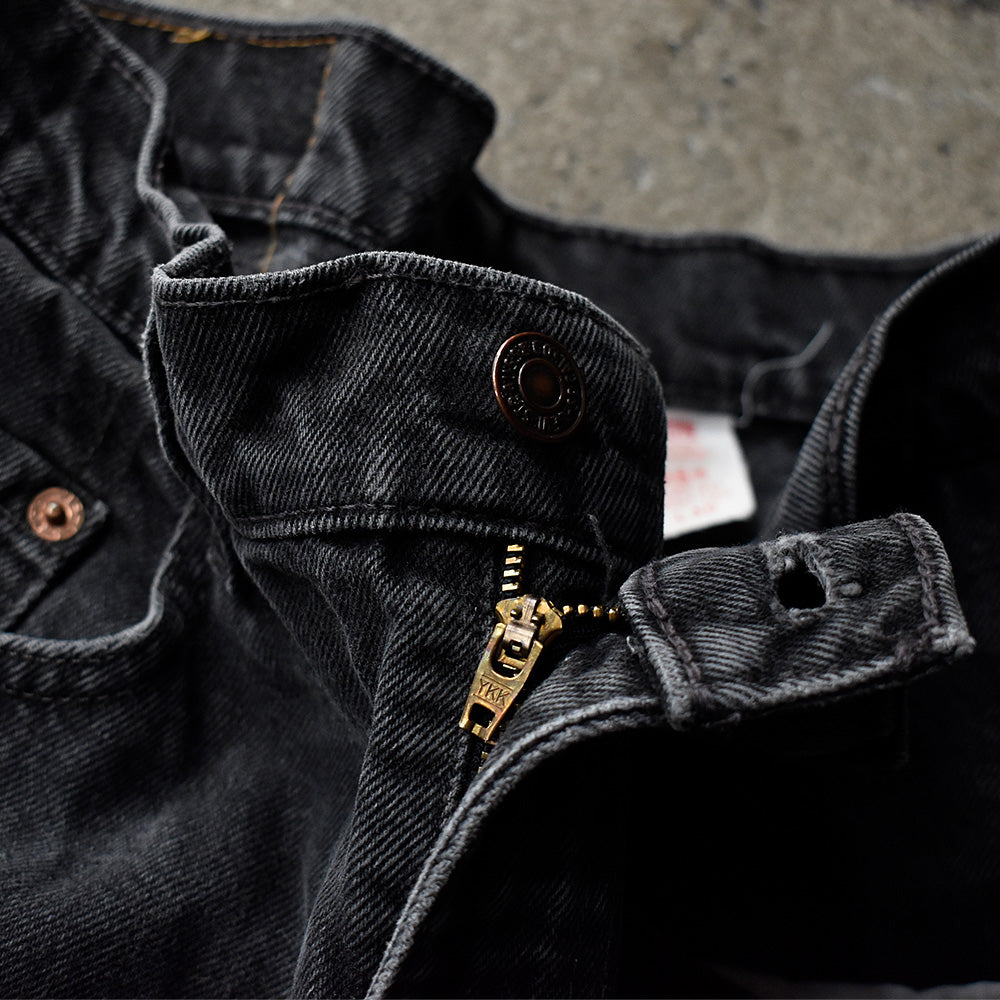 90's Levi's 505 ブラックデニムパンツ 231004H