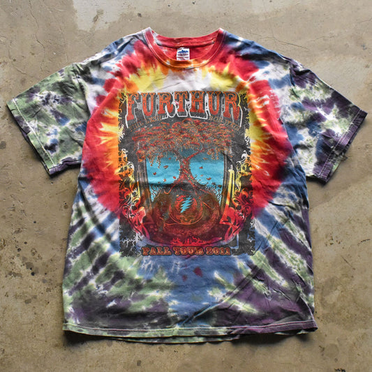 FURTHUR  “FALL TOUR 2011” サンダースカル タイダイTシャツ 240730