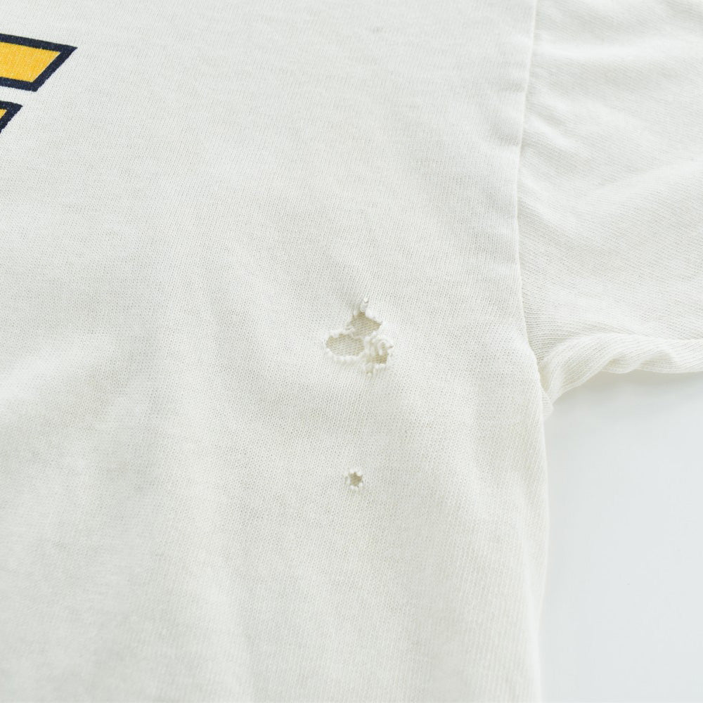 80's Champion "GMI" 染み込みプリント ボロ カレッジTシャツ USA製 260918H