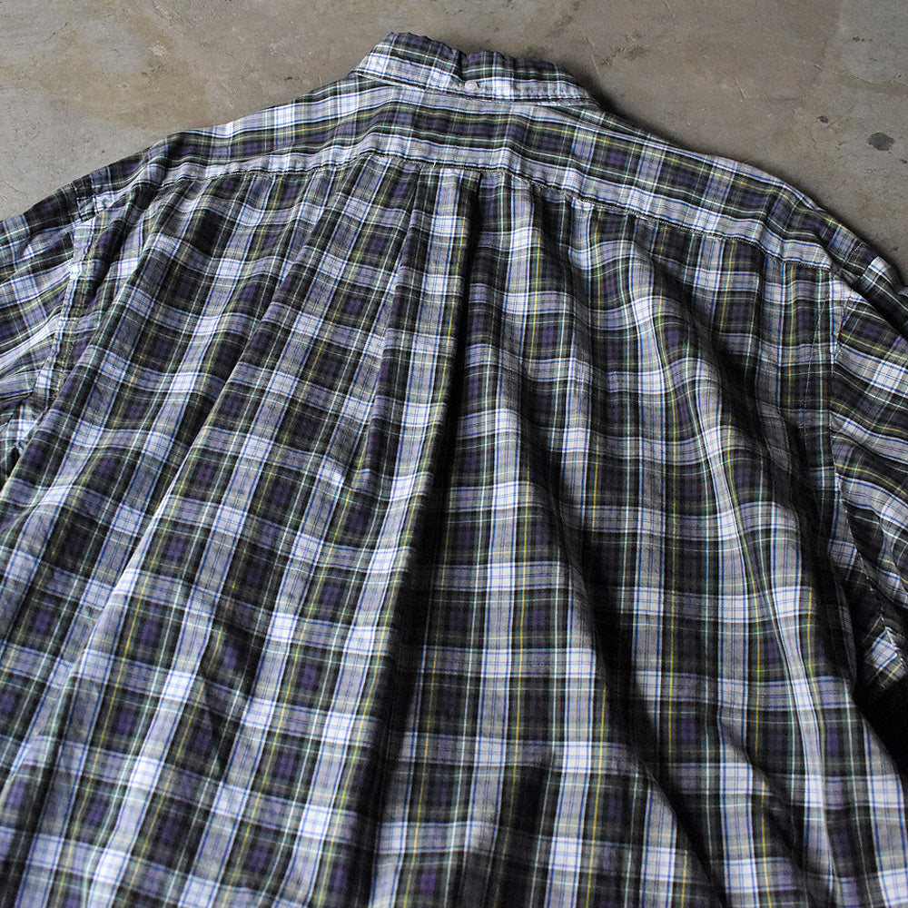 90's Ralph Lauren “BARTLETT” タータンチェック ボタンダウンシャツ 240327 S2066