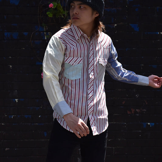 90’s Wrangler クレイジーパターン! ウエスタンシャツ 230507H