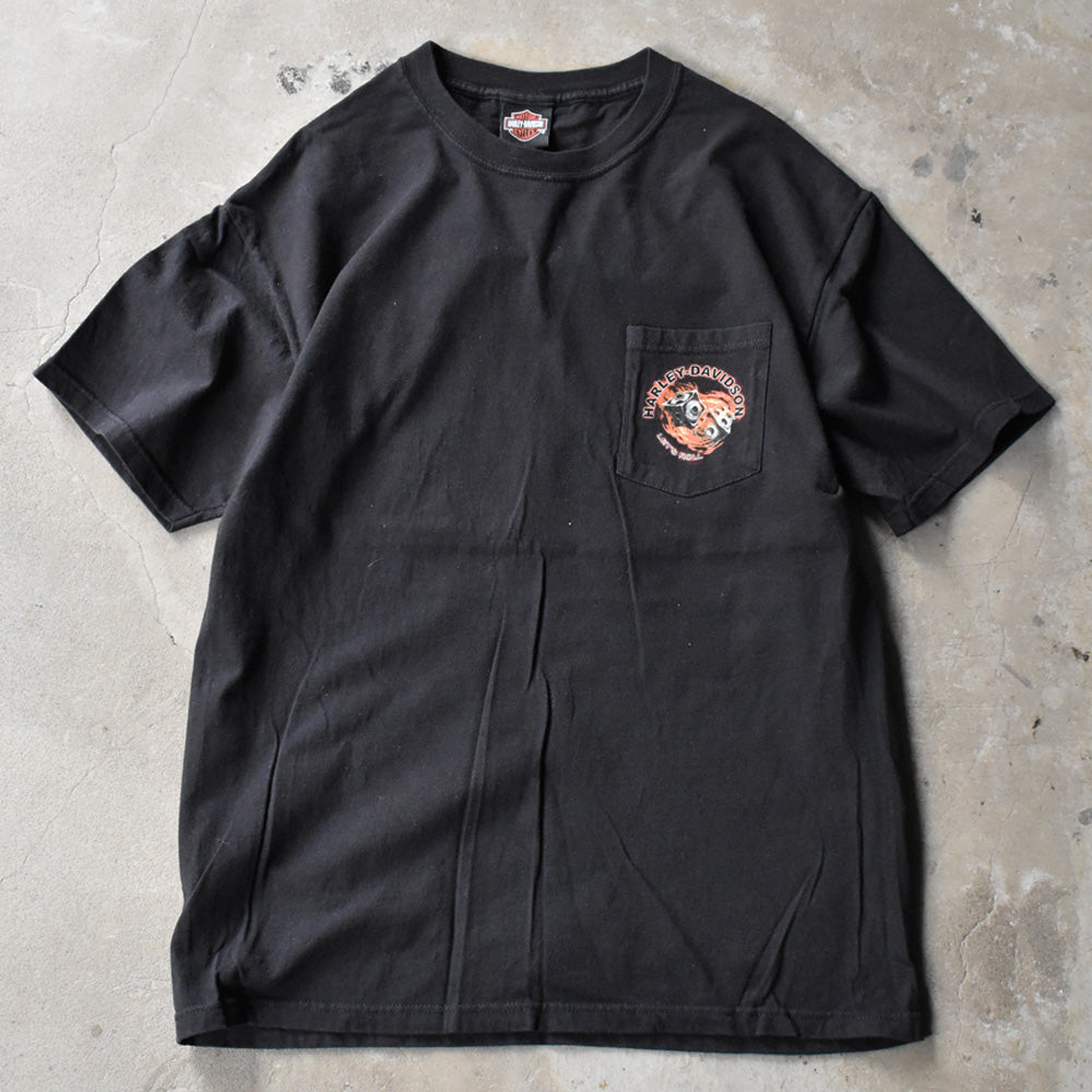 Harley-Davidson “GRAND CANYON” 両面プリント ポケット Tシャツ USA製 240728