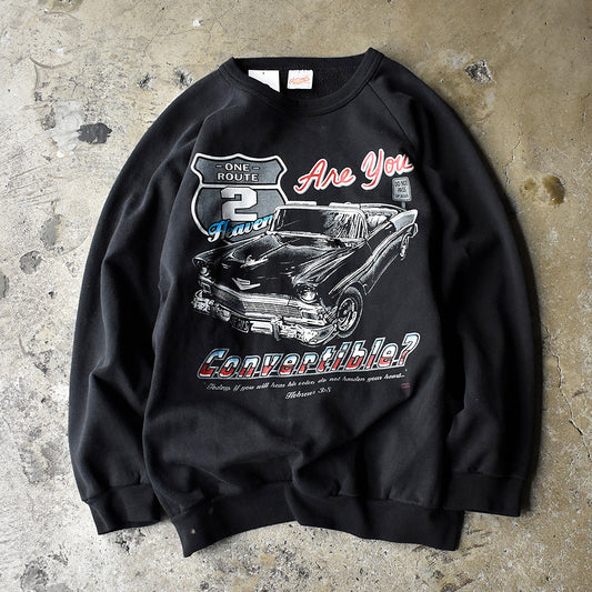 80’s~ “Retro Car“ スウェット USA製 241005H
