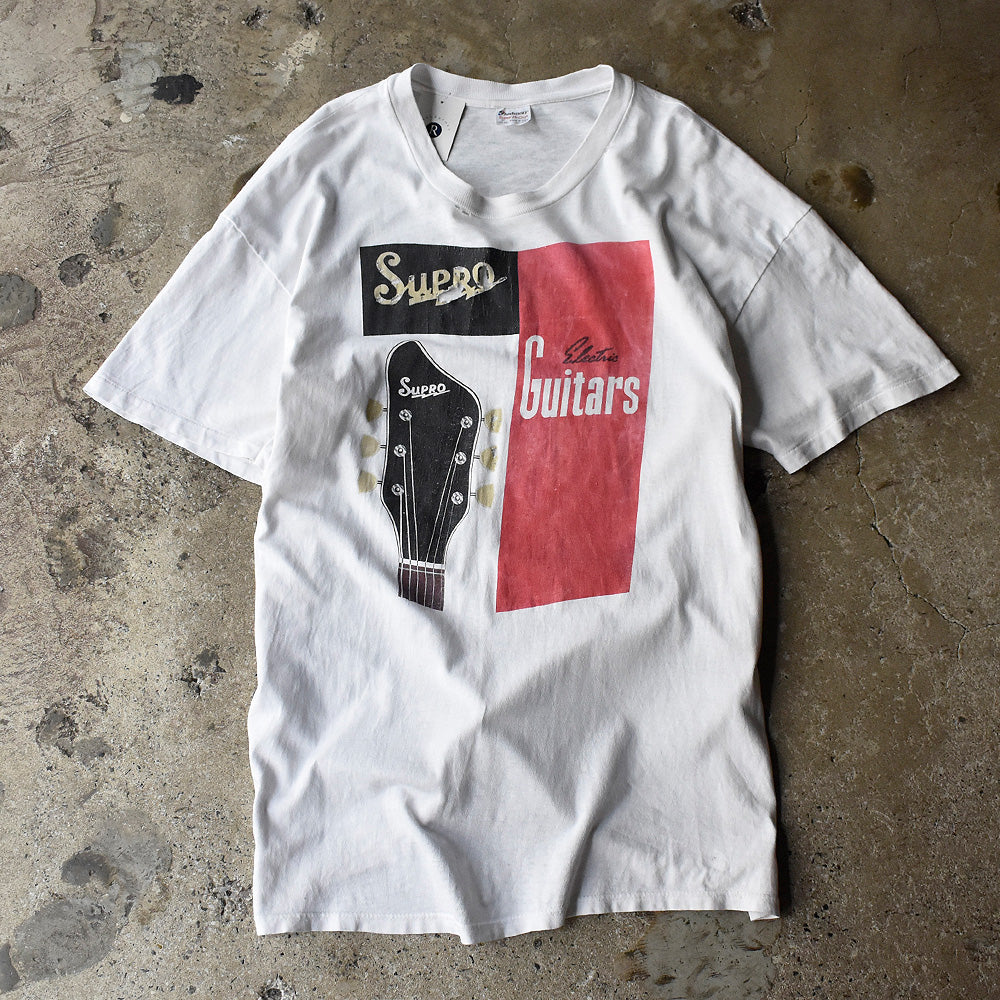 90's Supro “Supro Guitars” Tシャツ USA製 250519H