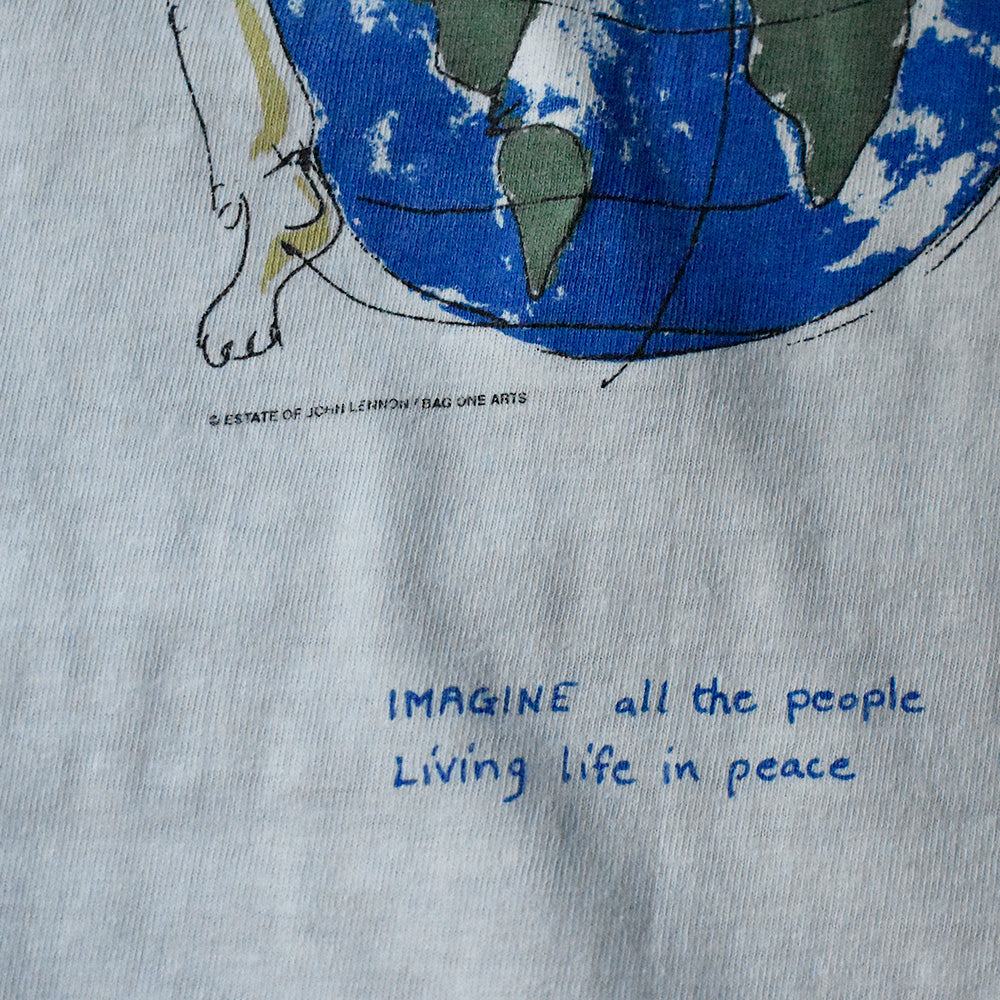 90's　John Lennon/ジョンレノン Bag One Art　イラストTee　230909H