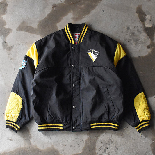 90's NUTMEG “NHL Pittsburgh Penguins” アワードジャケット 240304