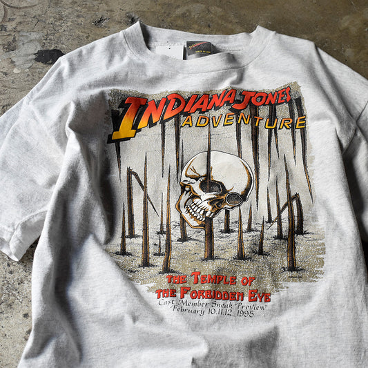 90's Disney “Indiana Jones Adventure“ Tシャツ USA製 241202H