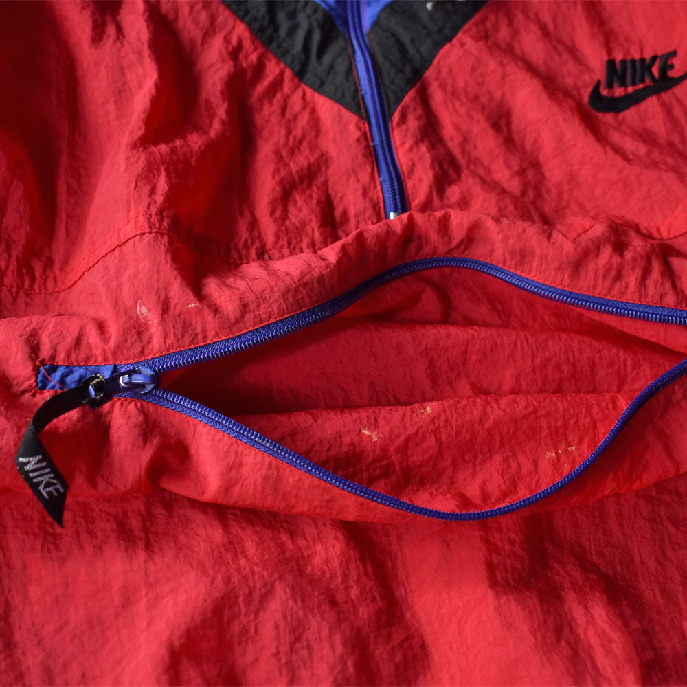 80’s NIKE ハーフジップ ナイロンプルオーバー 240528