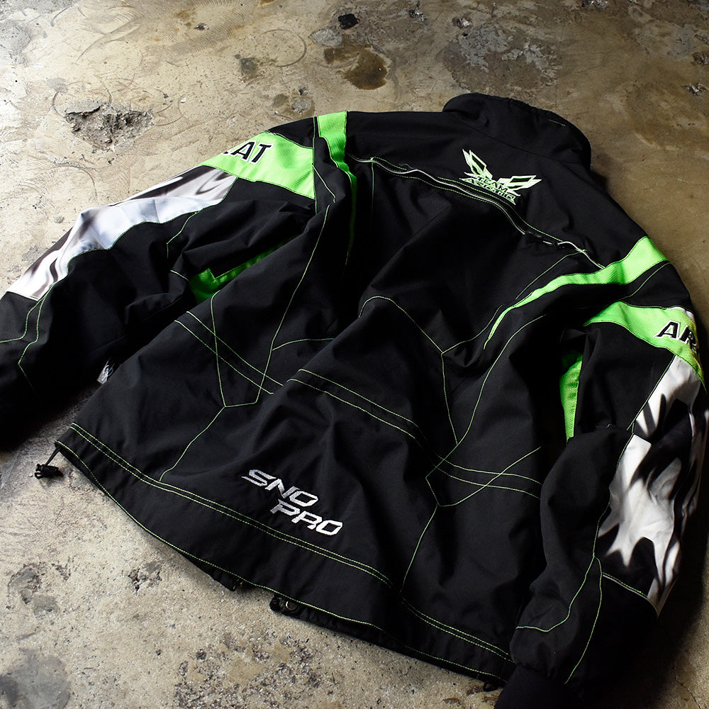 90's ARCTICWEAR ネオングリーン SNO PRO ナイロンジャケット 3M Scotchlite 231124H