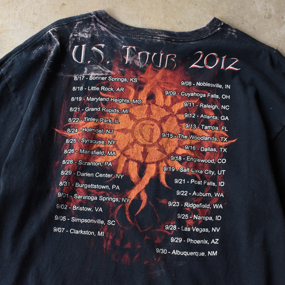 Godsmack “U.S. Tour 2012” ロック Tシャツ 250710