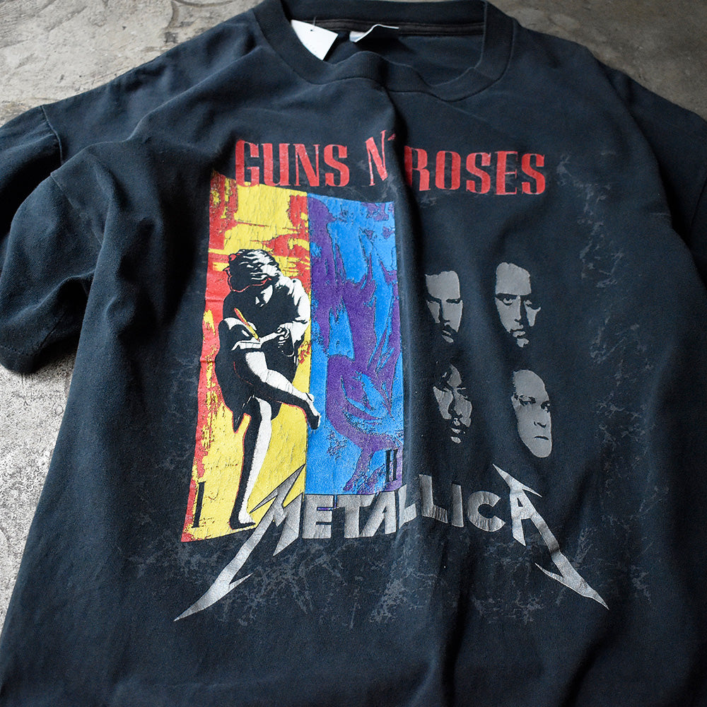 ガンズ・アンド・ローゼズ×メタリカ Stadium Tour ツアーTシャツ 1992年 USA製 ヴィンテージ