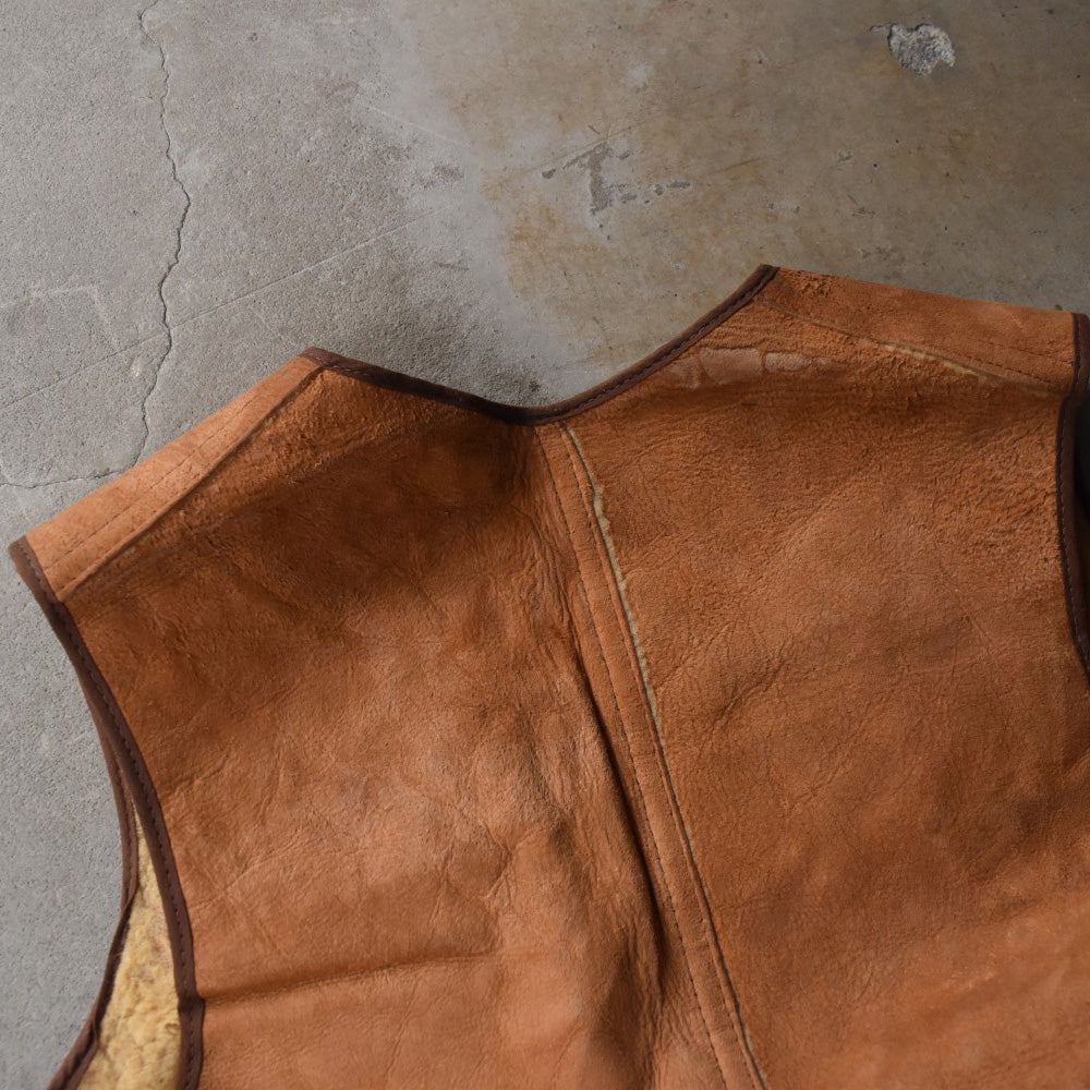 40's CROWN ZIP ムートンベスト 251212H