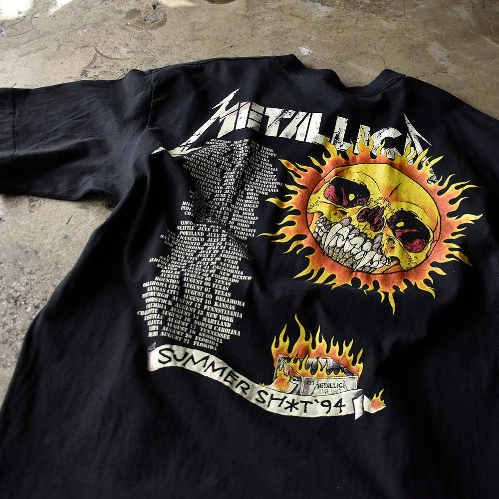 90's Metallica×PUSHEAD “SUMMER SH*T'94” Tour Tシャツ 240411H