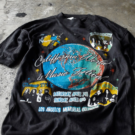 70's-80's “California World Music Festival” Tシャツ 240828H