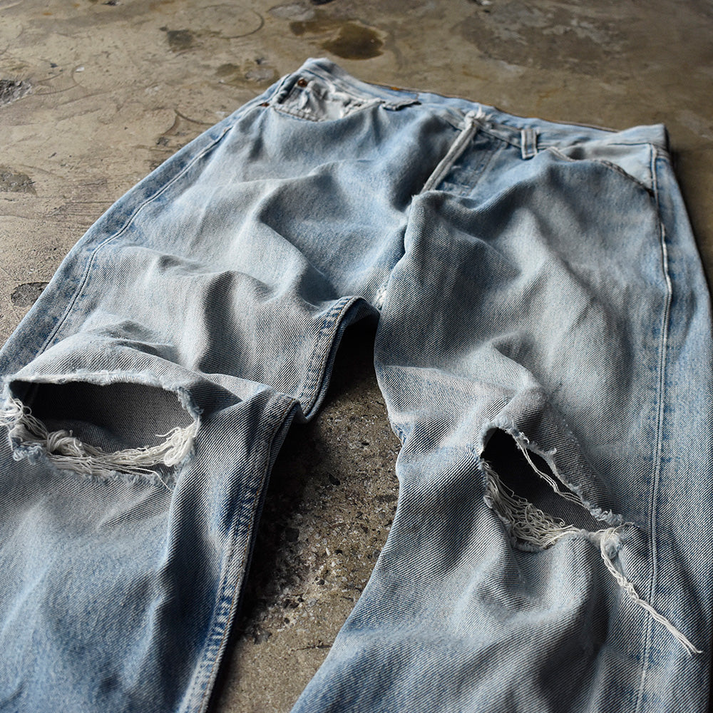 Y2K　ダメージ！　Levi's/リーバイス　501　デニムパンツ　Euro製　230903H