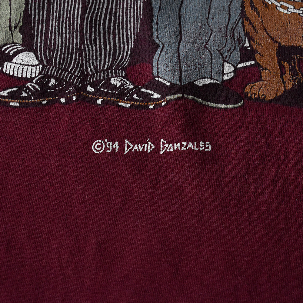 90's David Gonzales “Homies” チカーノ キャラ Tシャツ USA製 250714H