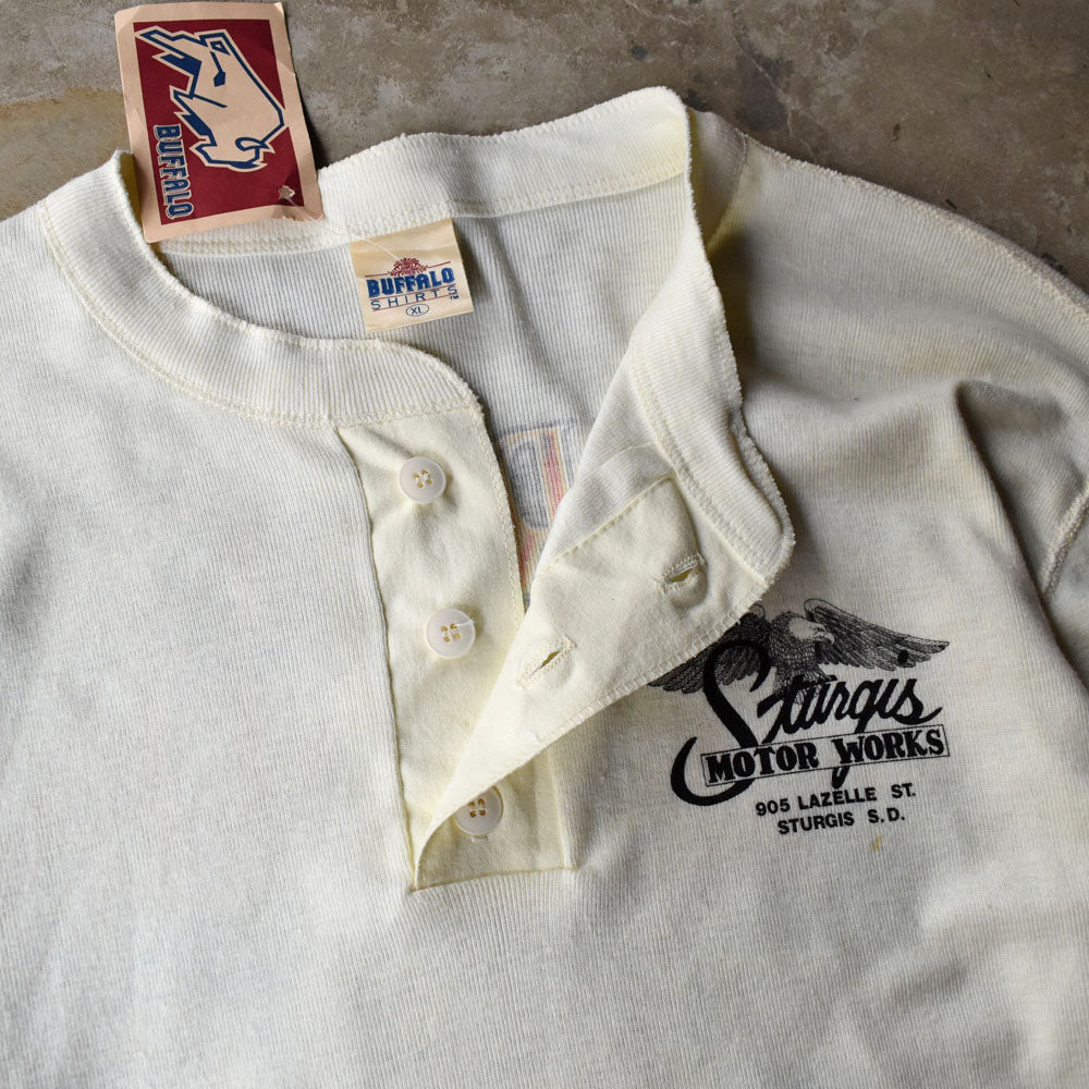 90’s デッドストック Harley-Davidson “stargis” ヘンリーネック ロングスリーブ Tシャツ 250531