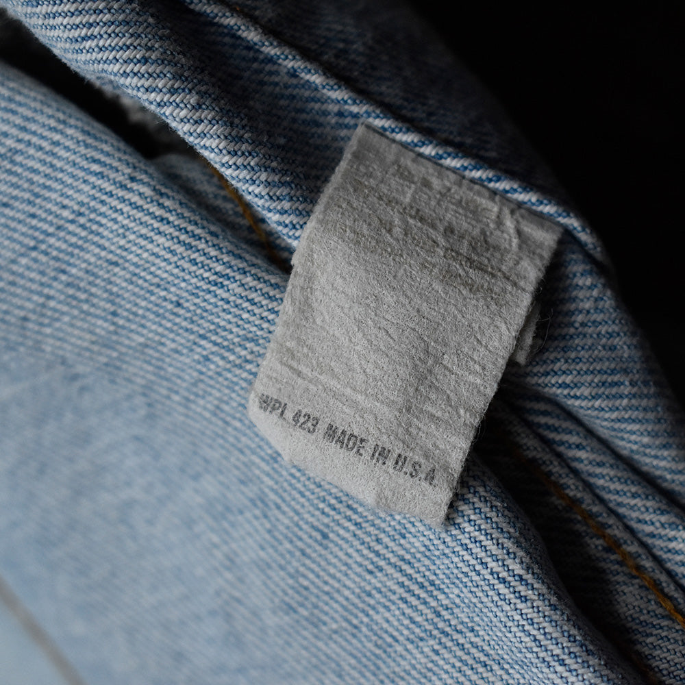 90's Levi's ワッペンカスタム！ “ロック“ デニムジャケット USA製 250731H