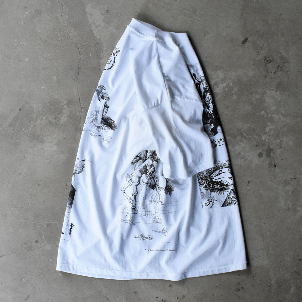 90’s デッドストック！ Salvador Dalí マルチプリント！ アート Tシャツ USA製 250607 (B)
