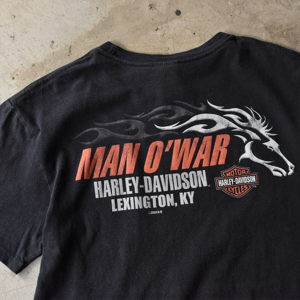 Y2K Harley-Davidson 両面プリント Tシャツ USA製 250515