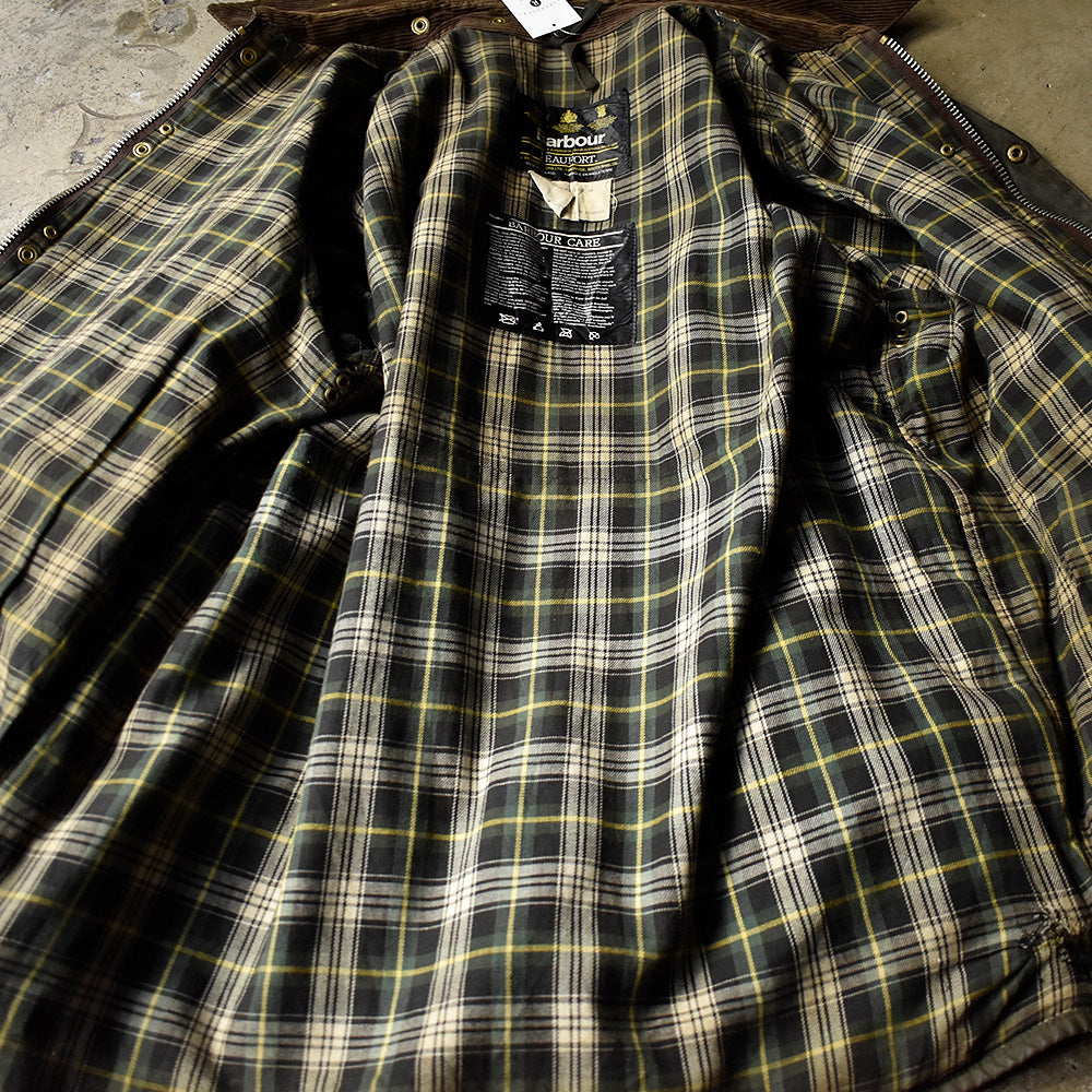 90's Barbour “BEAUFORT” オイルドジャケット 旧3ワラント イングランド製 241220H