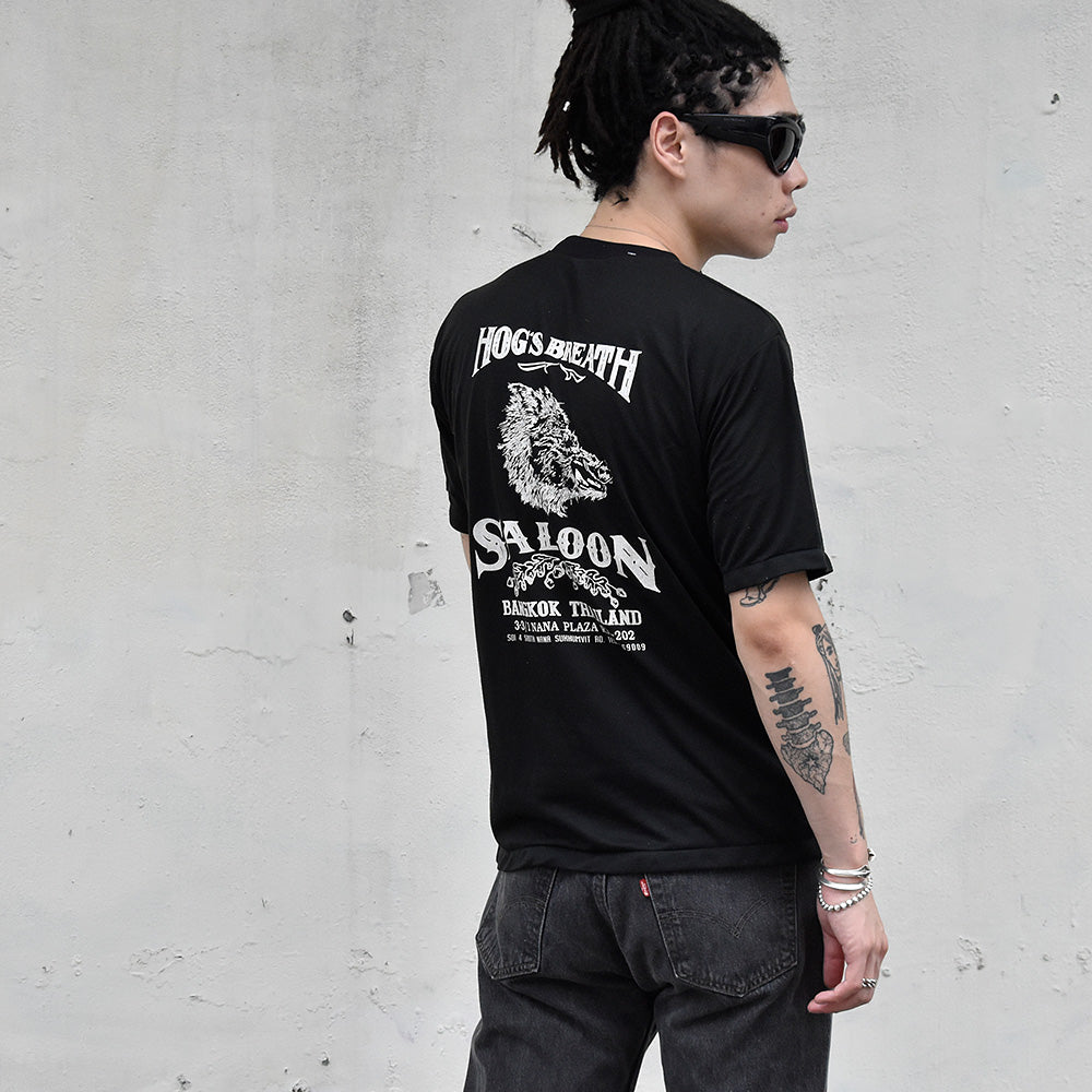 80's～ Harley Davidson "Pig" 袖ポケット付き Tシャツ 240719H