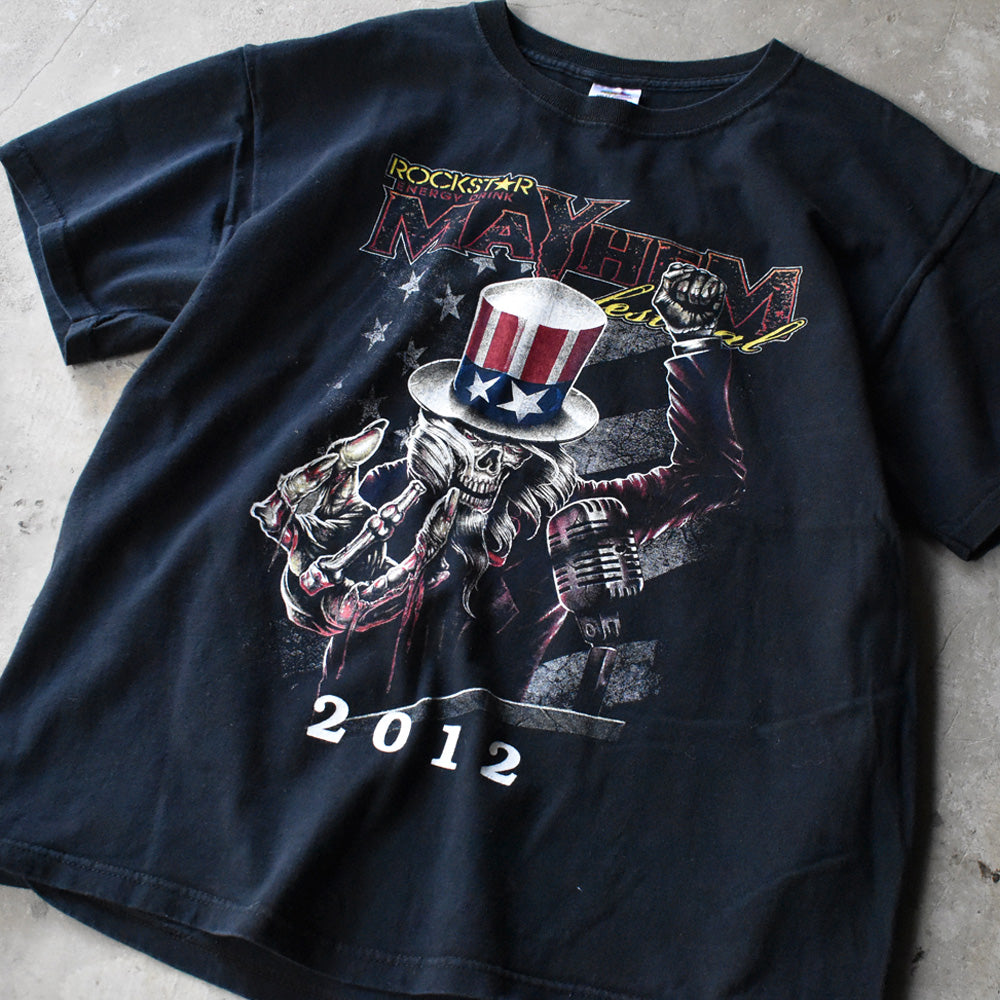 “Mayhem Festival 2012” メタル・フェスティバル ロックTシャツ 240910