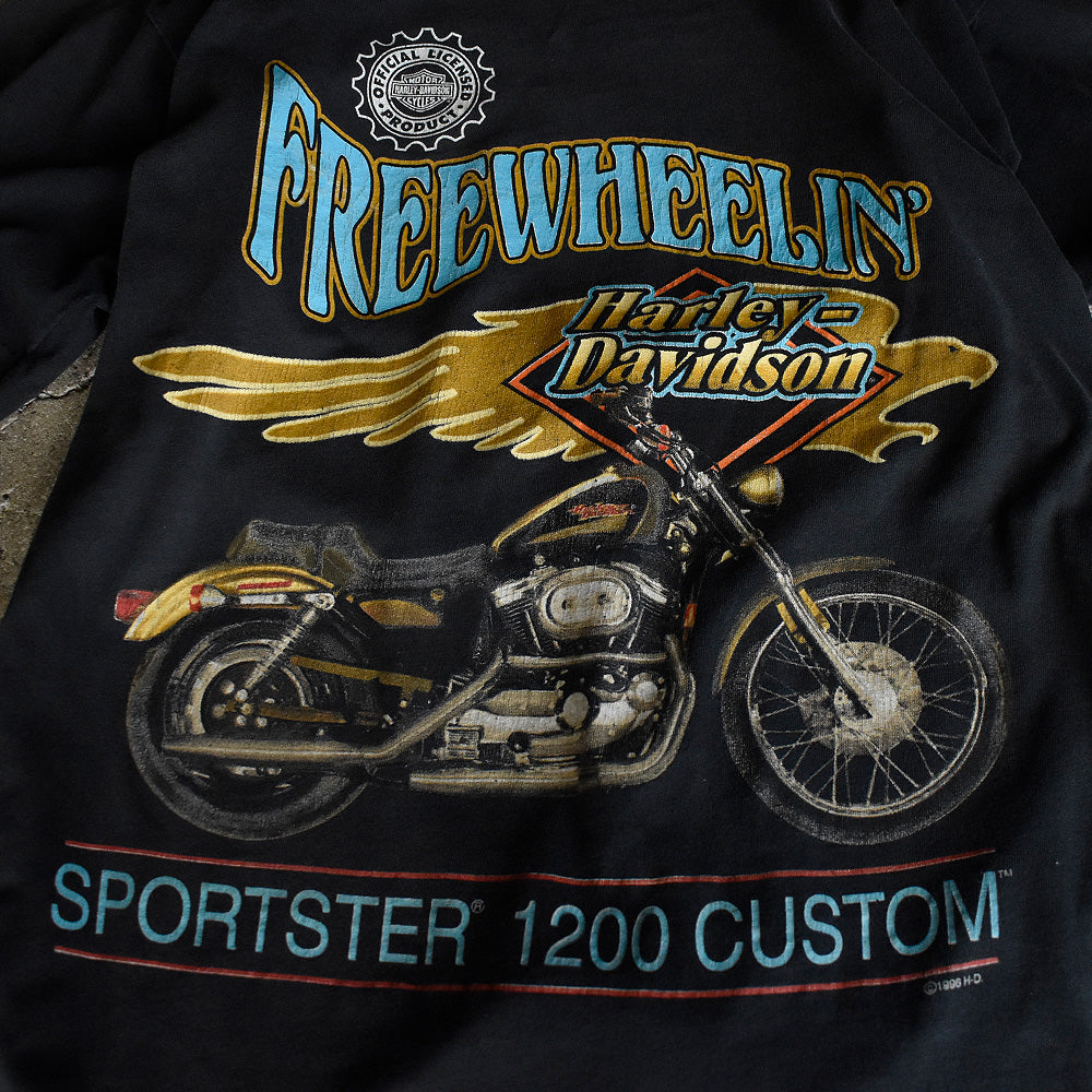 90's　Harley-Davidson/ハーレー・ダビッドソン　Harley！ Tee　USA製　230902H　