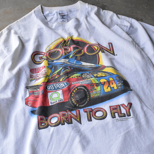 90's “BORN TO FLY / Jeff Gordon #24” レーシング Tシャツ 240529