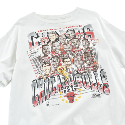 90's Chicago Bulls "1991 NBA WORLD CHAMPS" Tシャツ USA製 260616H