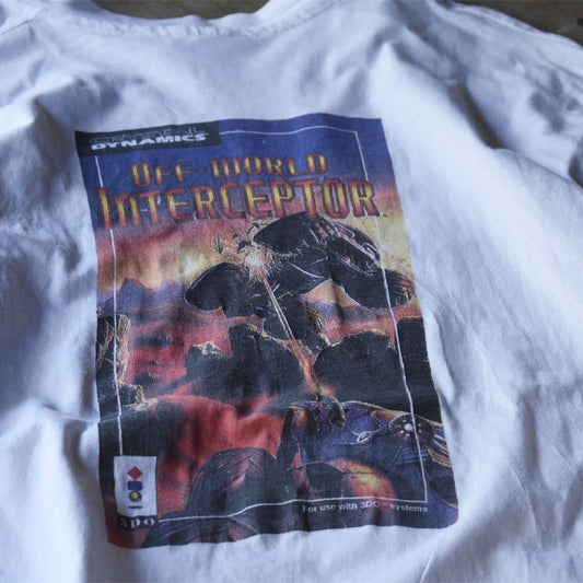 90’s Crystal Dynamics "Off-World Interceptor" 3DO ゲーム Tシャツ USA製 240607