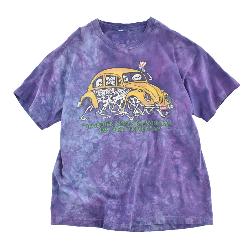 90's Liquid Blue Grateful Dead "Just Keep Truckin' On" タイダイ ロックTシャツ 260714H