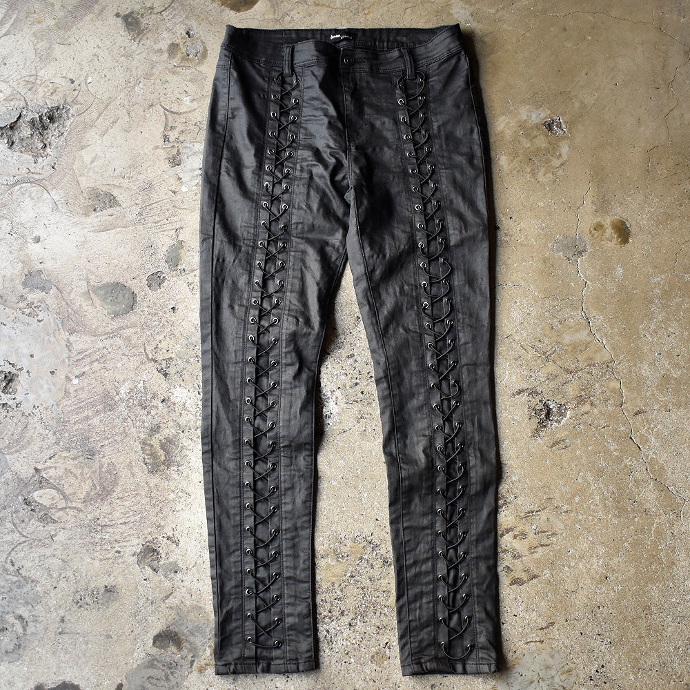Y2K Denim Avenue レースアップ ストレッチパンツ 240511H