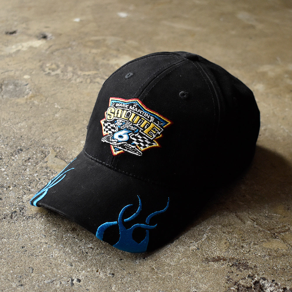 マーク・マーティン NASCAR 刺繍 レーシングキャップ 2000年代 デッドストック 古着