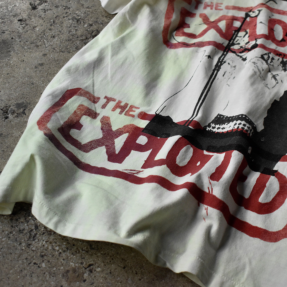 70's The Exploited 重ね刷り シルクスクリーンTシャツ 250129HSGI