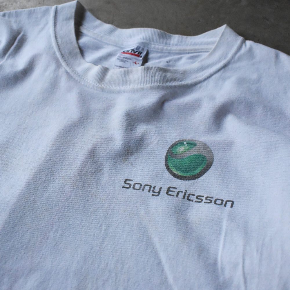 ソニー・エリクソン 両面プリント 企業Tシャツ 2000年代 古着