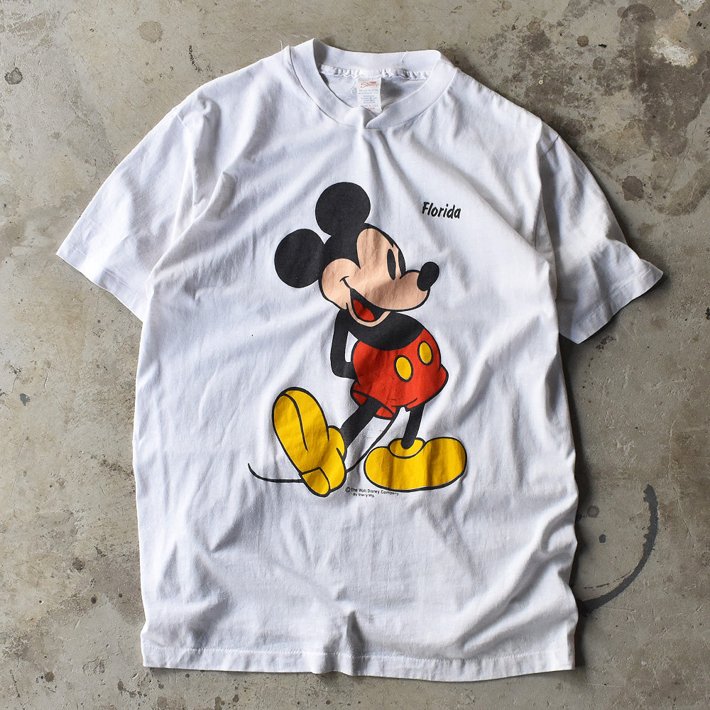 80's　Disney/ディズニー "Mickey" Tシャツ　USA製　230906