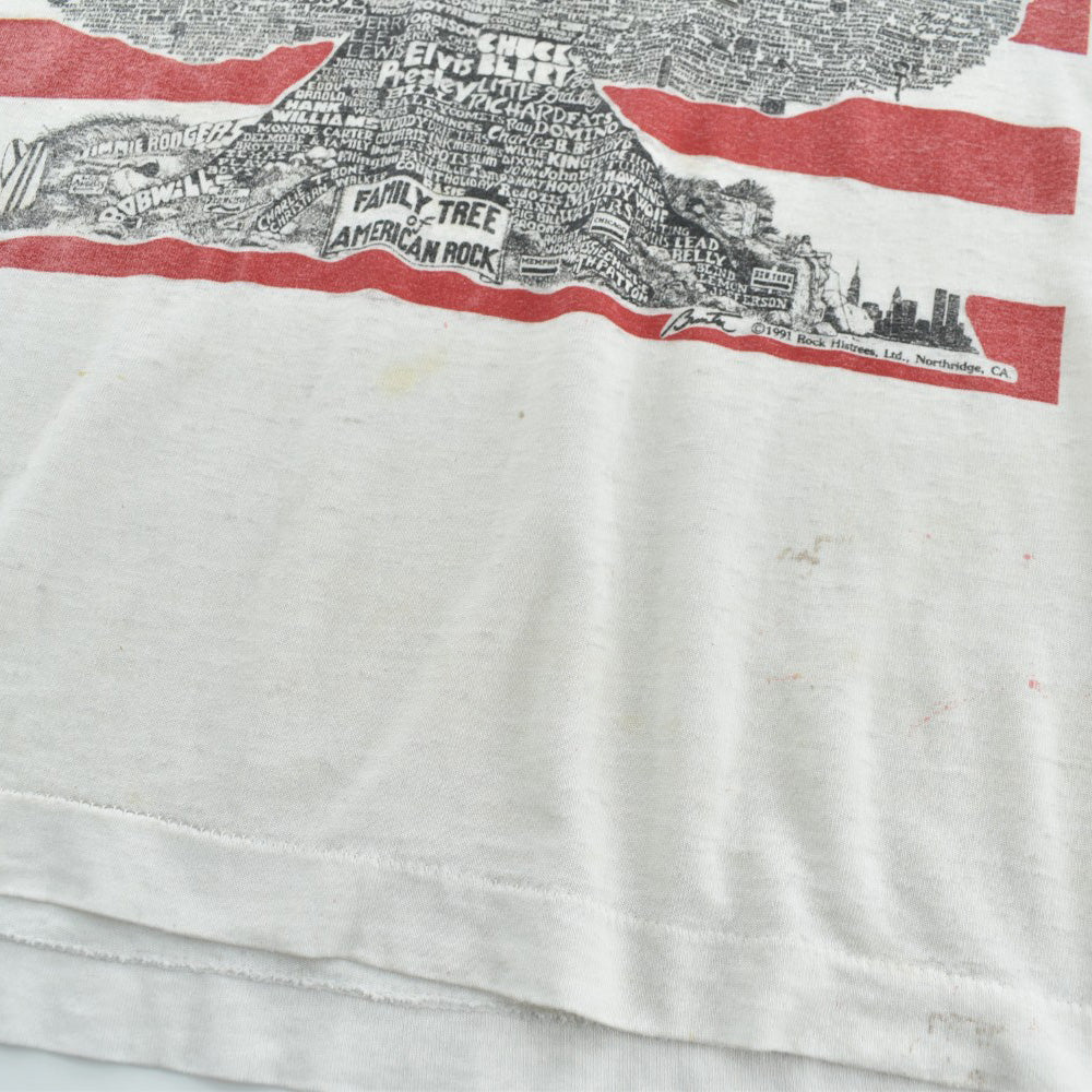 90's "AMERICA ROCKS" Family Tree ロックTシャツ 260508H