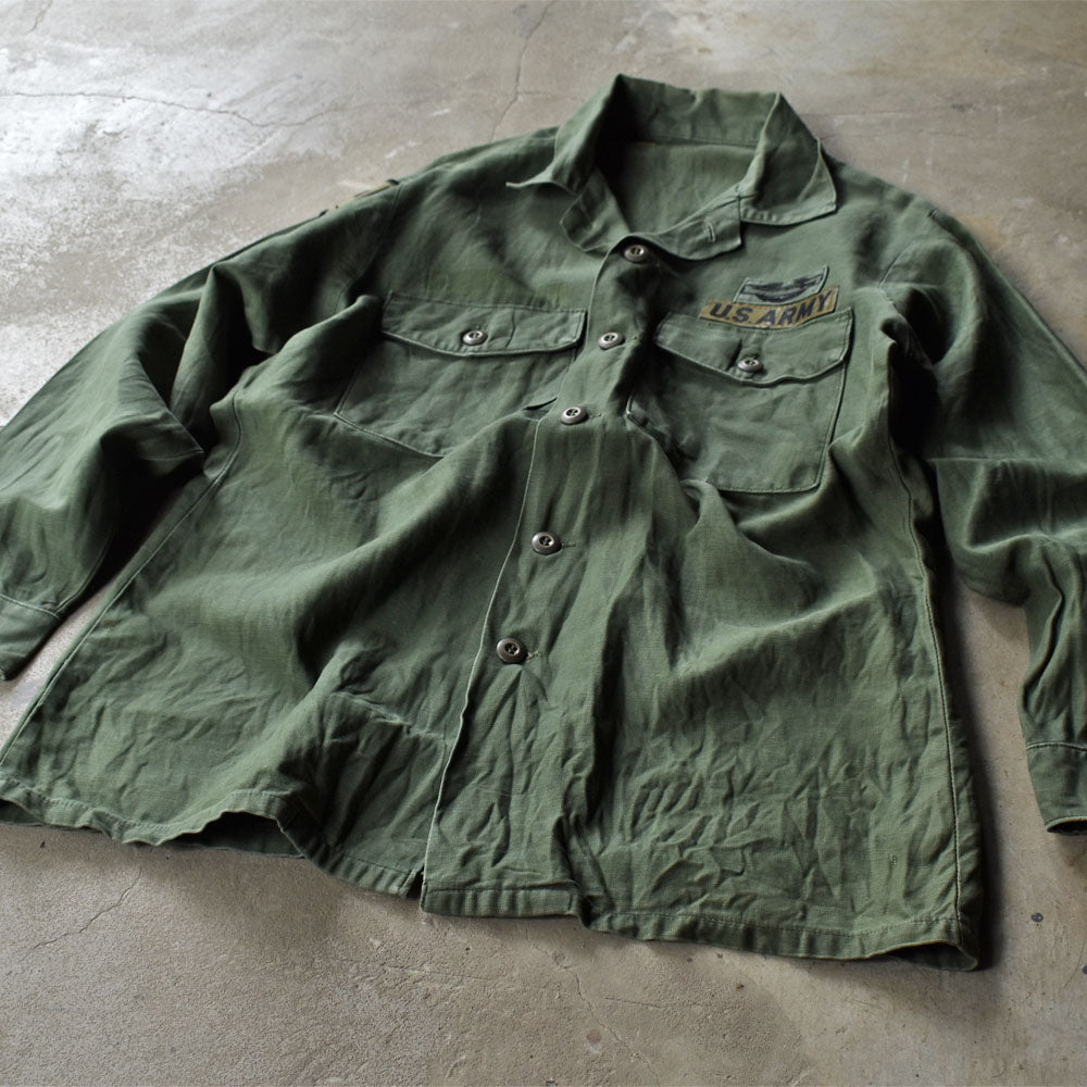 70's　U.S.ARMY シャツ袖 7th ユーティリティシャツ　230911