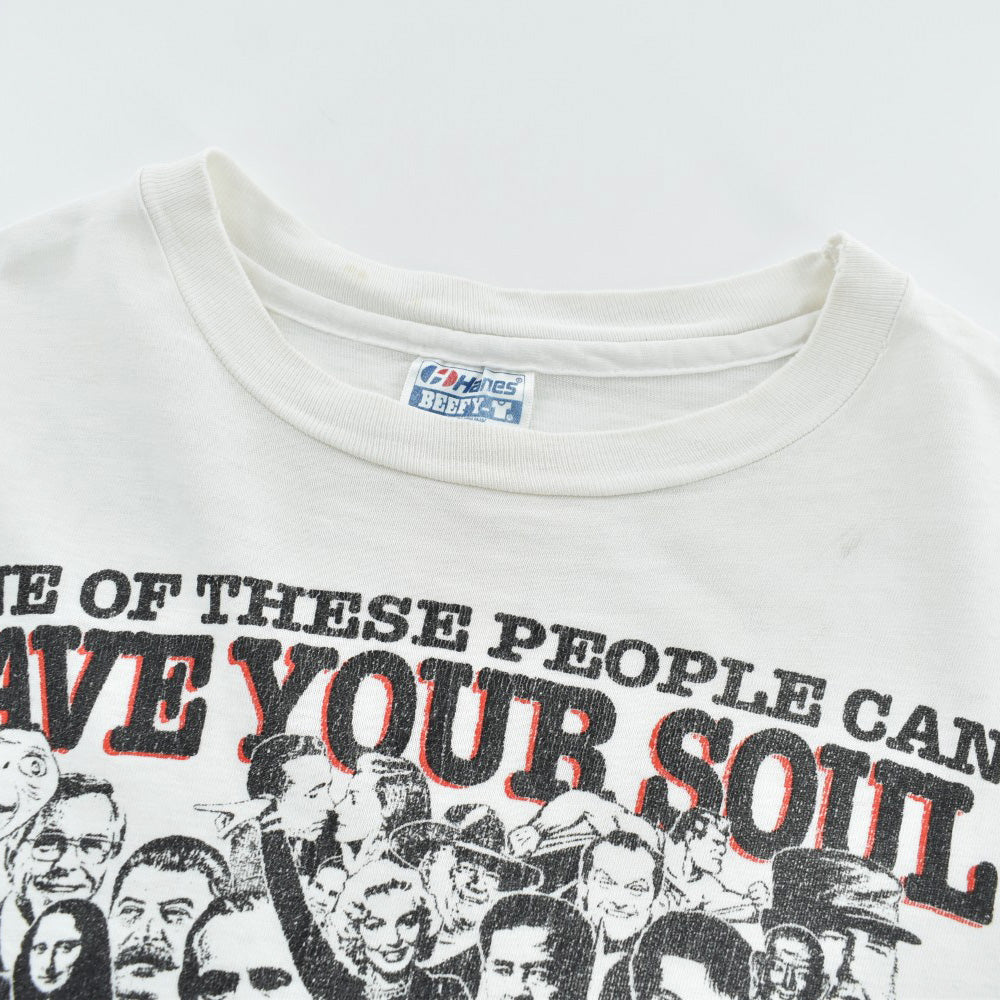 90's "SAVE YOUR SOUL" ジーザス 偉人コラージュ Tシャツ USA製 260915H