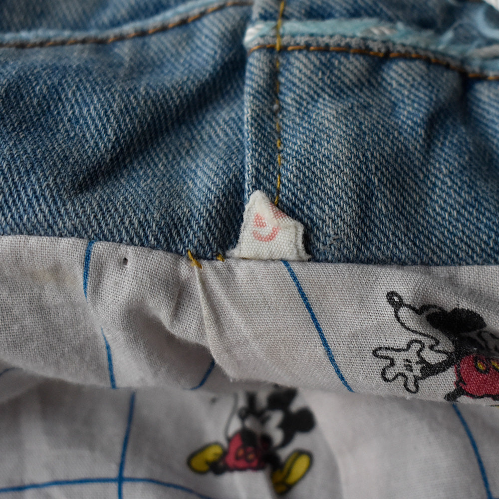 80’s Desigual “Mickey/アイコニックジャケット” パッチワーク デニムジャケット  250619H