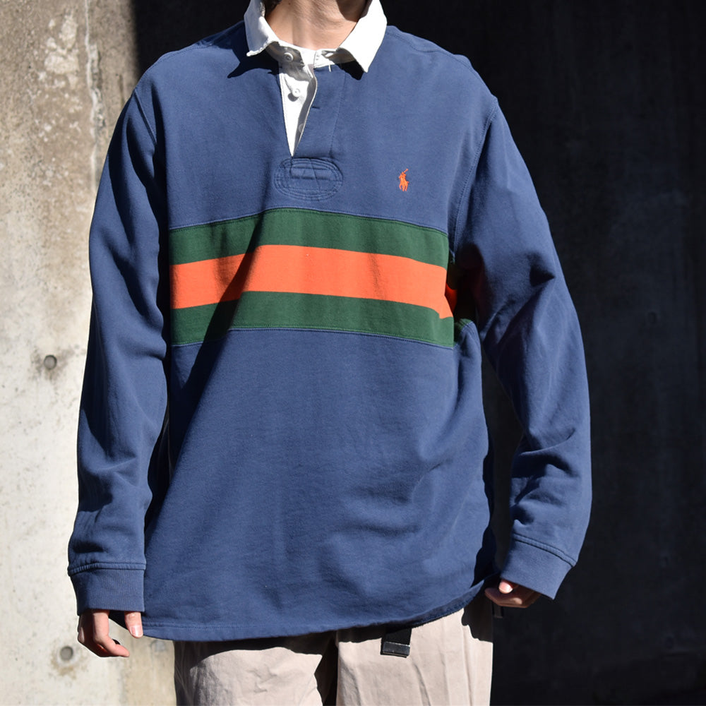 90's Polo Ralph Lauren ラグビージャージ ラグビーシャツ 240327 S2075