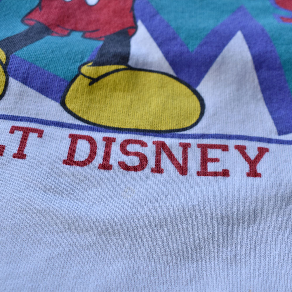 90’s Disney “Mickey mouse” スウェット USA製 231124