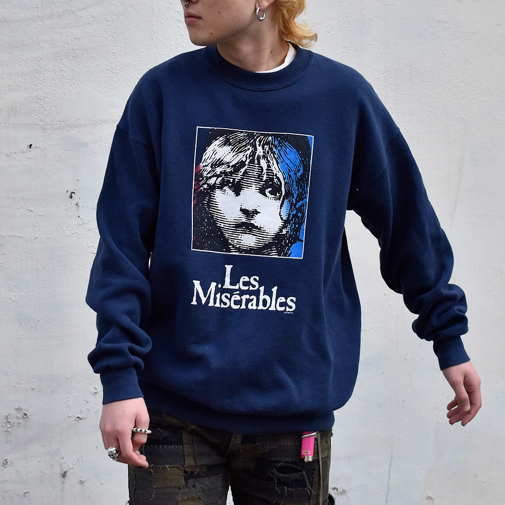 90's Victor-Marie Hugo “Les Misérables” ミュージカル スウェット 231229H