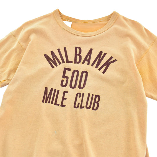 60's~ "MILBANK 500 MILE CLUB" アスレチック ヴィンテージTシャツ 260612H